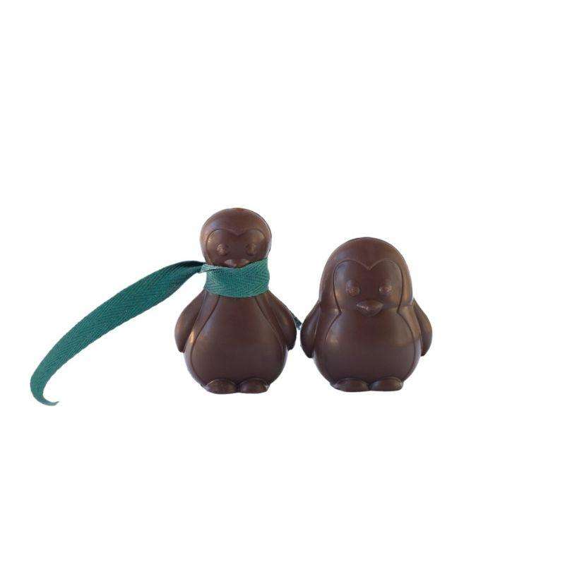 petits amis de pâques pingouins lait détouré couple de pingouins au chocolat au lait