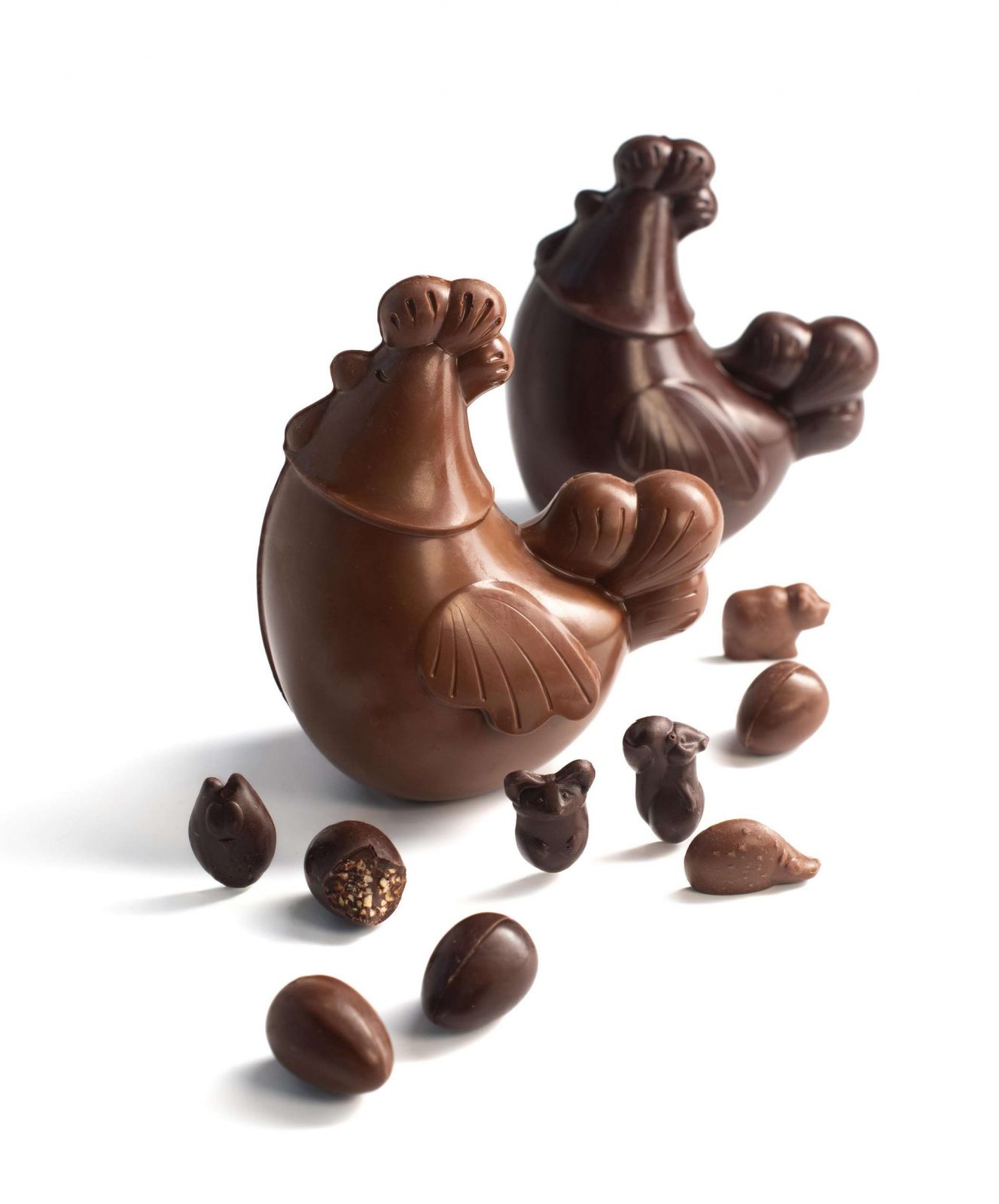 Poules de Pâques et ses surprises chocolatées